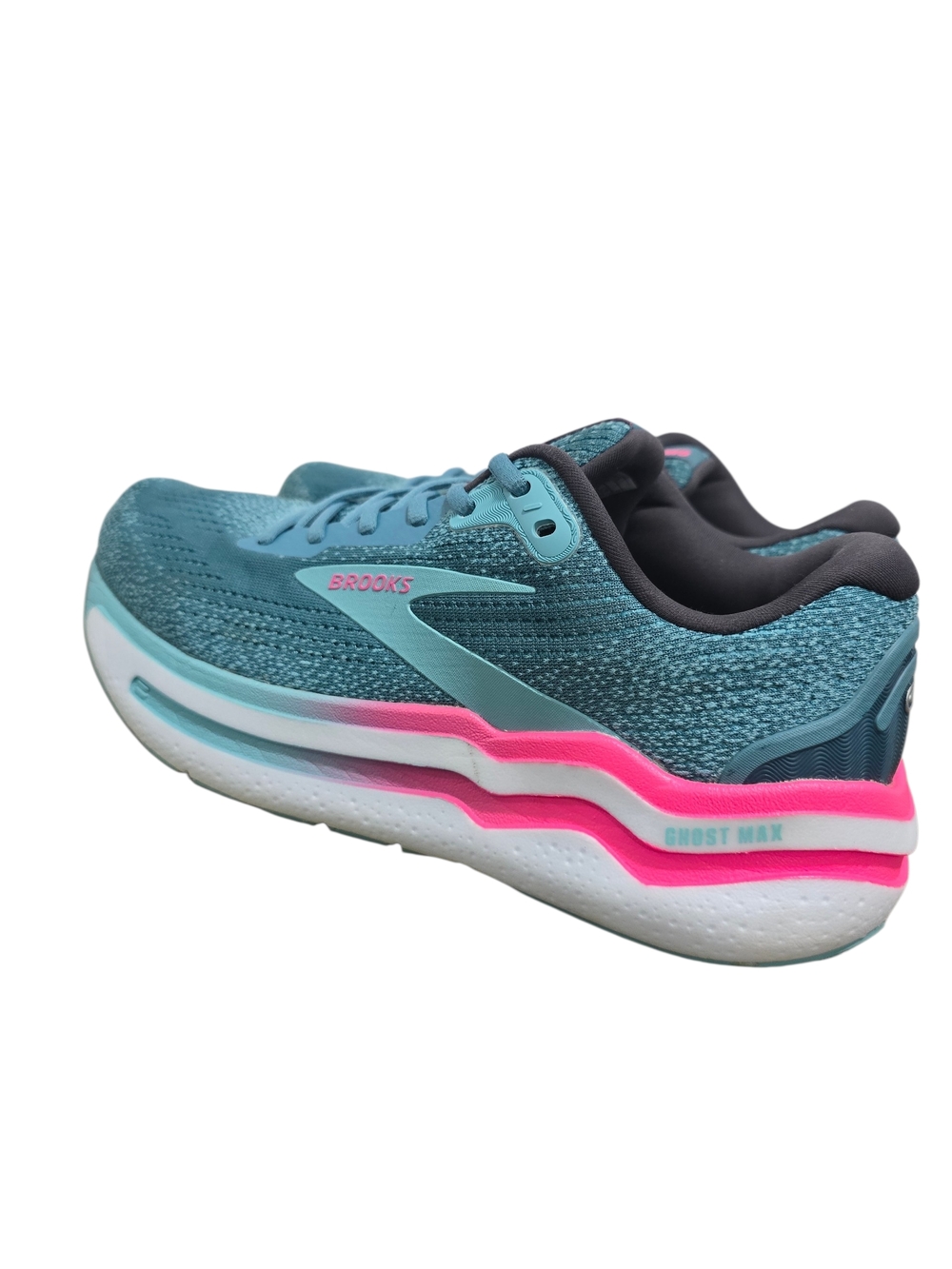 Brooks Ghost Max 2 Women’s Teal and Pink Running Shoes Size 10 - Picture 5 of 13